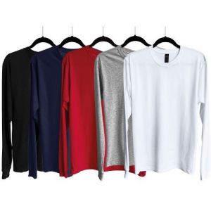 PLAYERA COMBED CUELLO REDONDO BLANCO UNISEX 